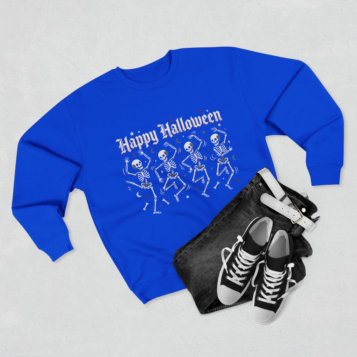 Happy Halloween Dancing Skeletons Sweatshirt