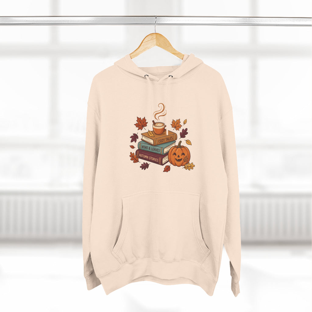 Autumn Cozy Reads Hoodie — Pumpkin, Books & Candle Fall Fleece