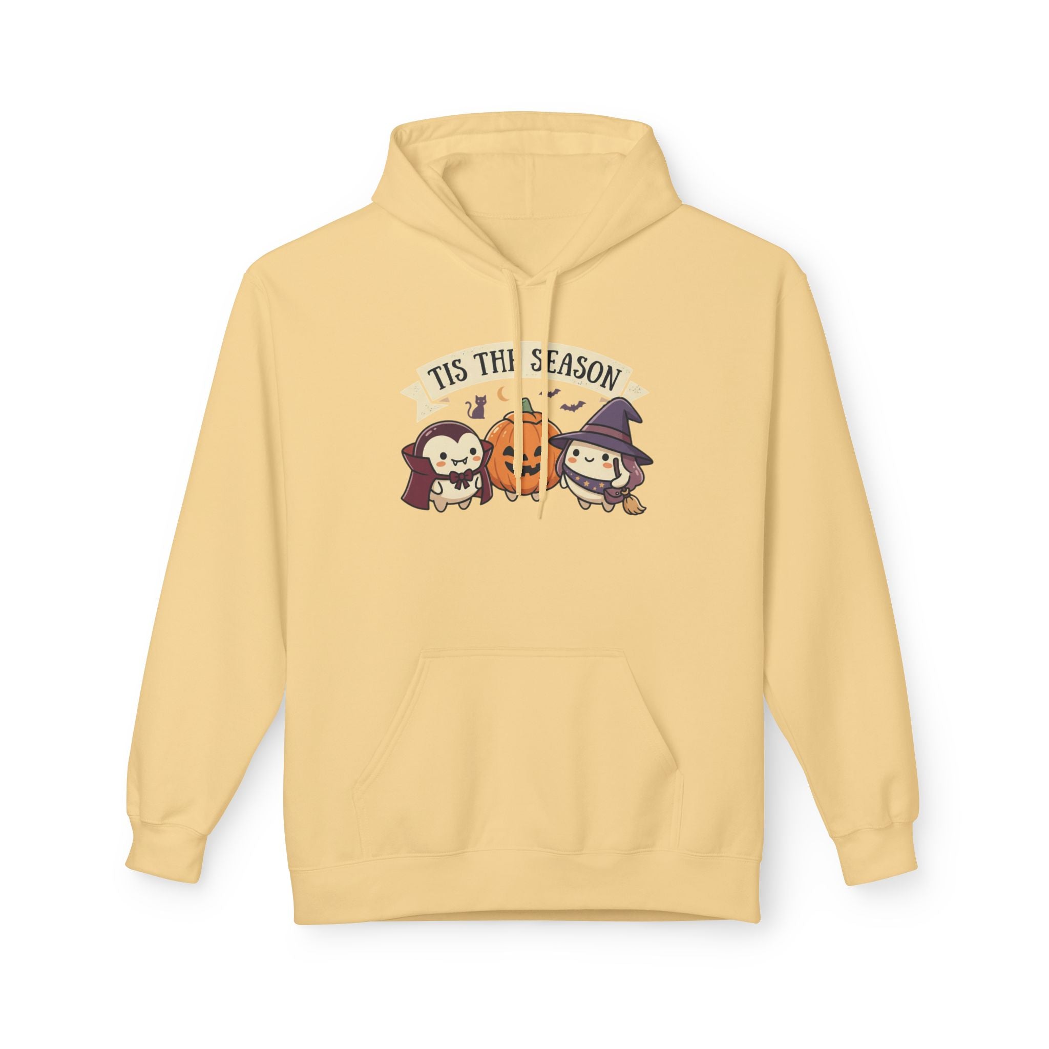 Halloween 'Tis The Season' Cute Pumpkin & Witch Hoodie