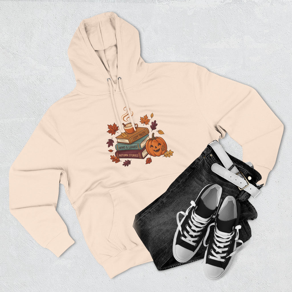 Autumn Cozy Reads Hoodie — Pumpkin, Books & Candle Fall Fleece