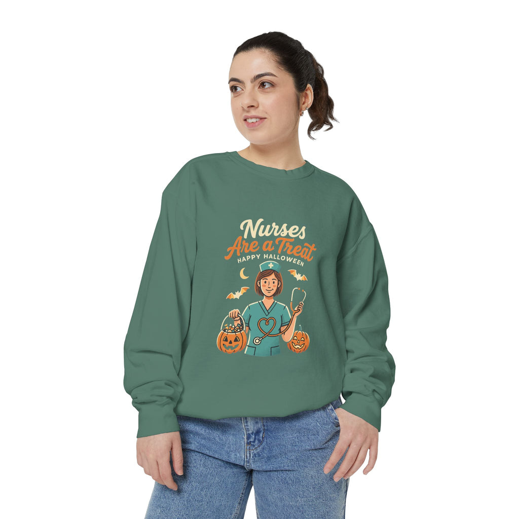 Nurses Are a Treat Sweatshirt | Halloween Nurse Shirt