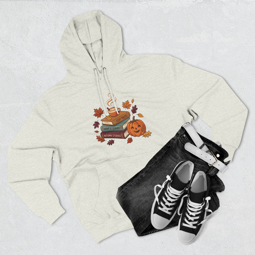 Autumn Cozy Reads Hoodie — Pumpkin, Books & Candle Fall Fleece