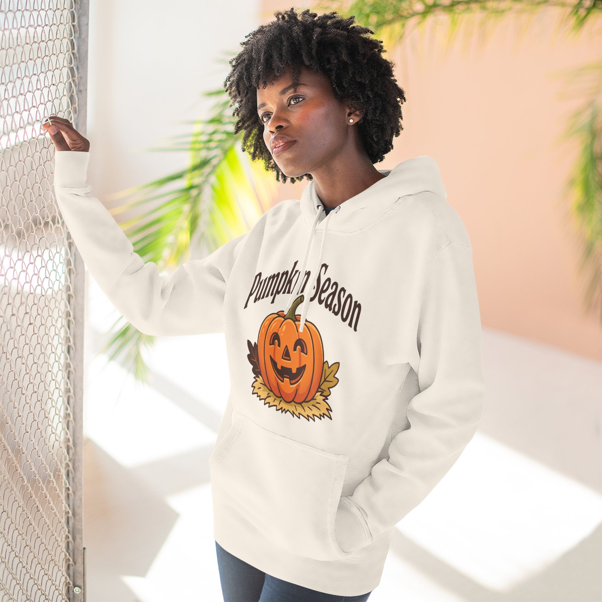Three-Panel Fleece Hoodie