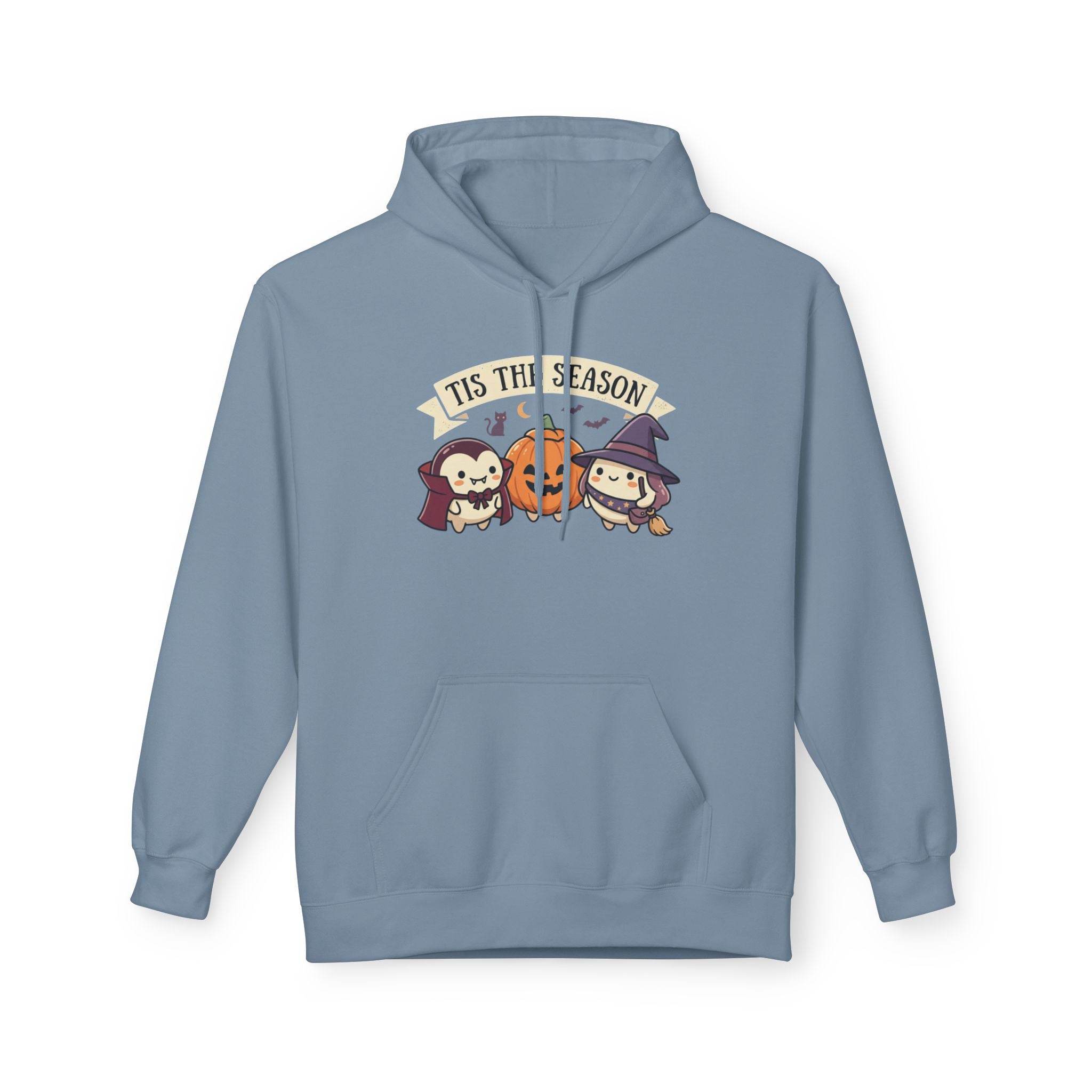 Halloween 'Tis The Season' Cute Pumpkin & Witch Hoodie