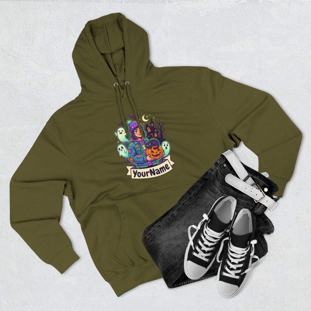 Halloween Crew Hoodie — Personalized Spooky Characters Design