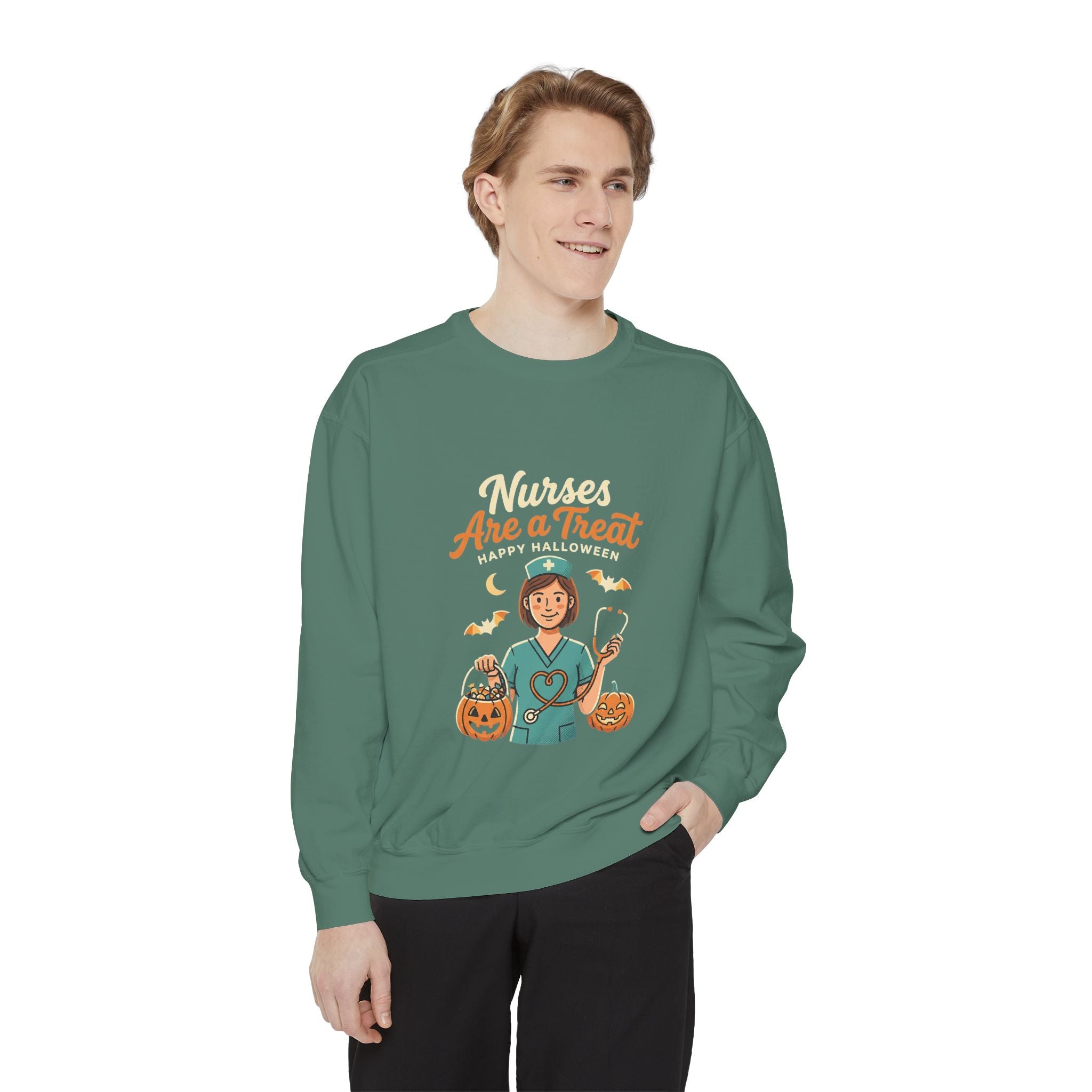Nurses Are a Treat Sweatshirt | Halloween Nurse Shirt