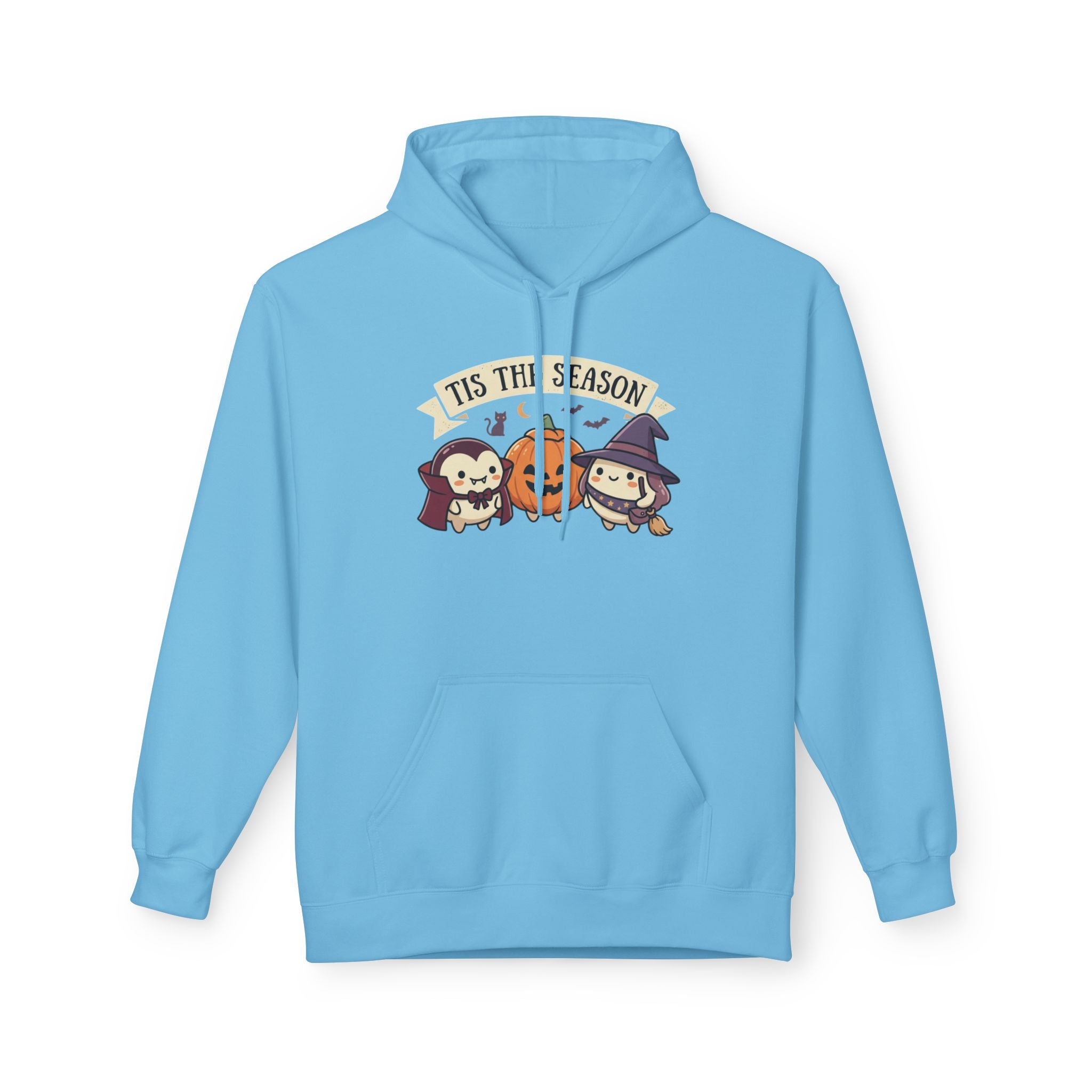 Halloween 'Tis The Season' Cute Pumpkin & Witch Hoodie
