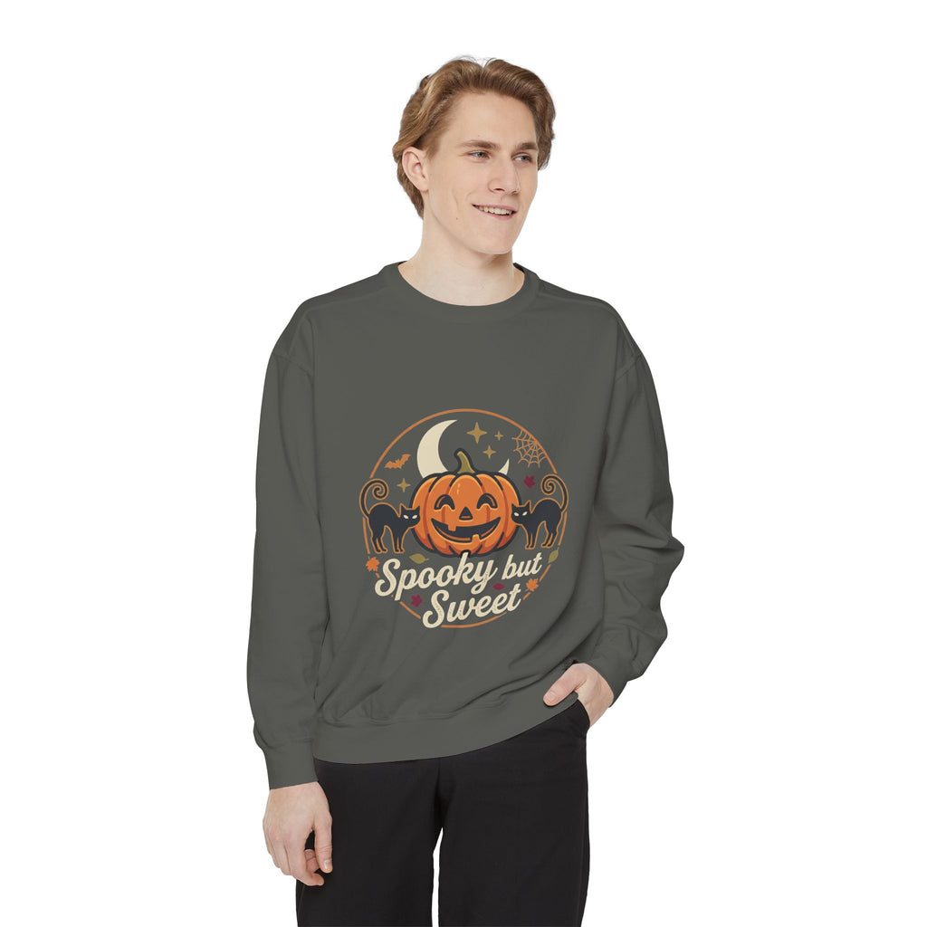 Spooky but Sweet Pumpkin Sweatshirt | Halloween Jack-o'-Lantern