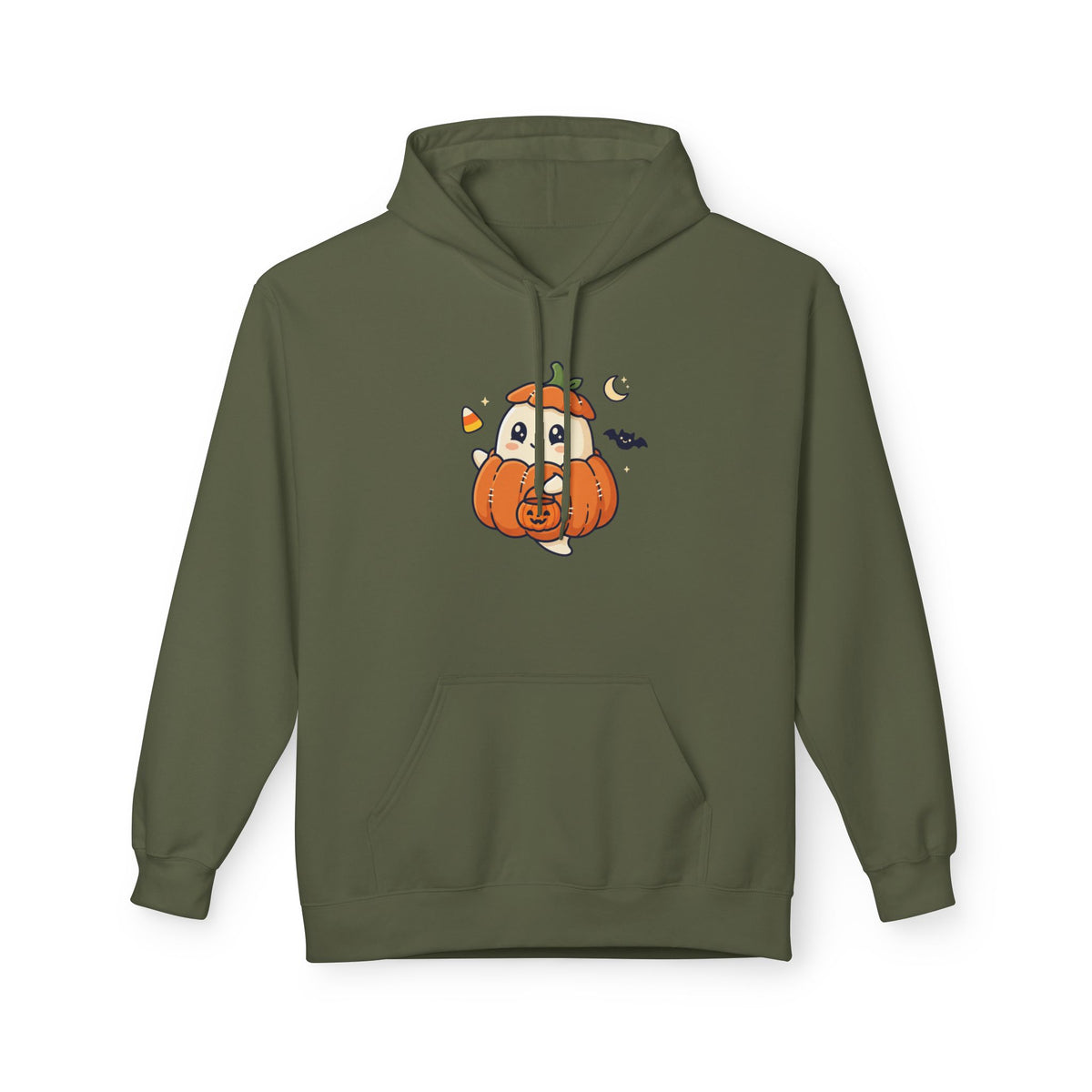 Halloween Pumpkin Panda Hoodie — Cute Spooky Fall Sweatshirt