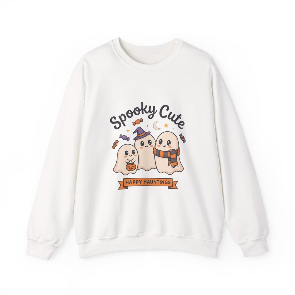 Spooky Cute Ghosts Crewneck Sweatshirt | Happy Hauntings Halloween