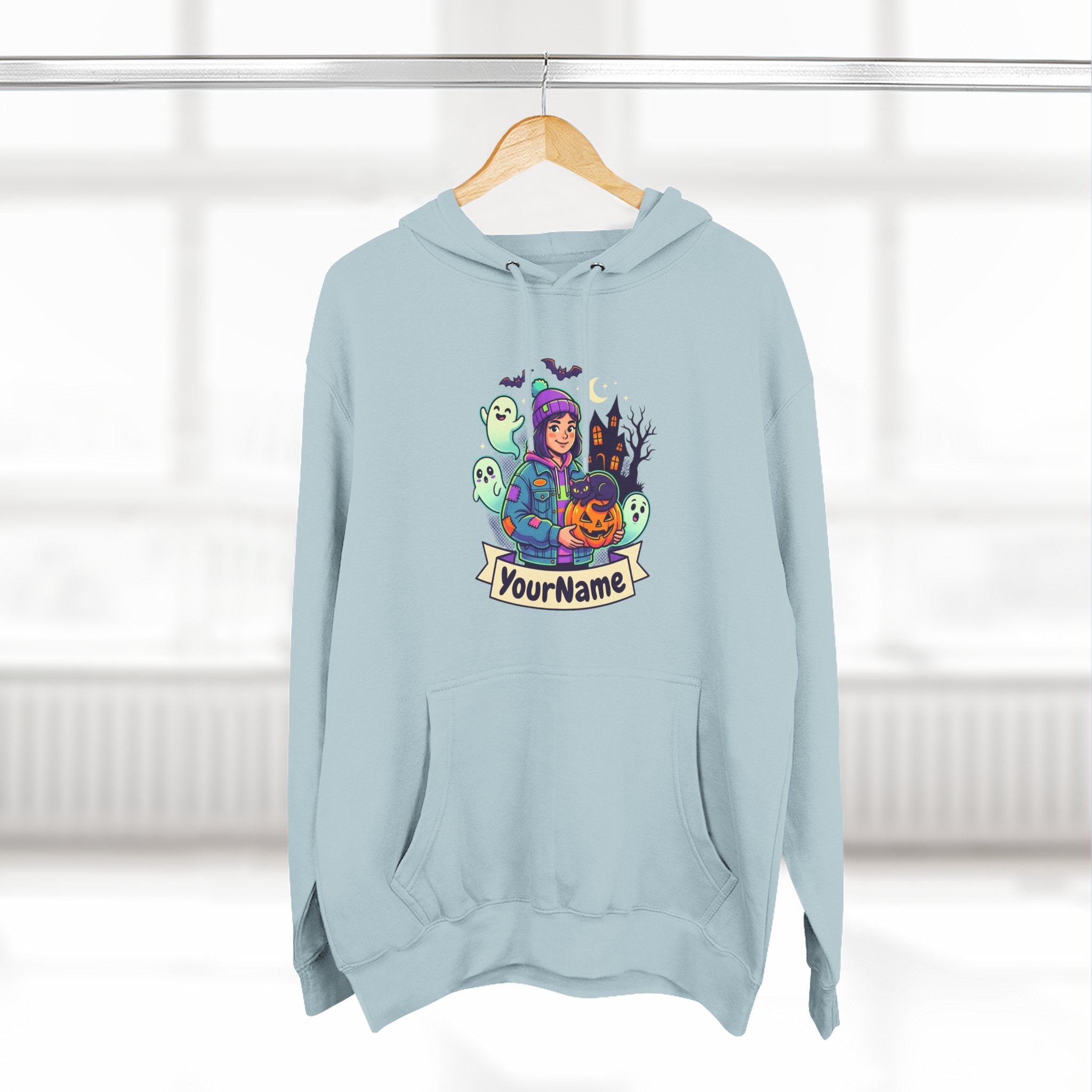 Halloween Crew Hoodie — Personalized Spooky Characters Design