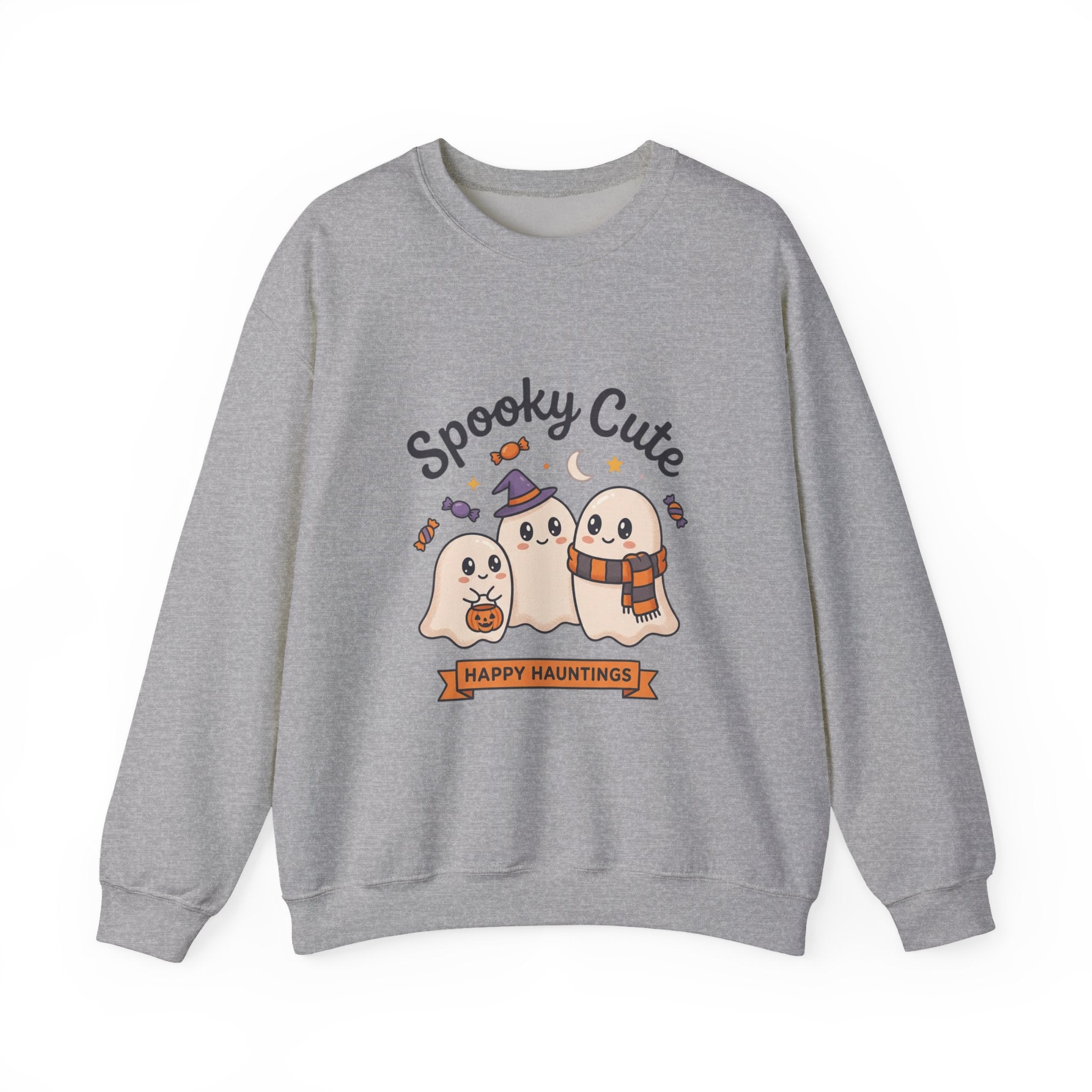 Spooky Cute Ghosts Crewneck Sweatshirt | Happy Hauntings Halloween