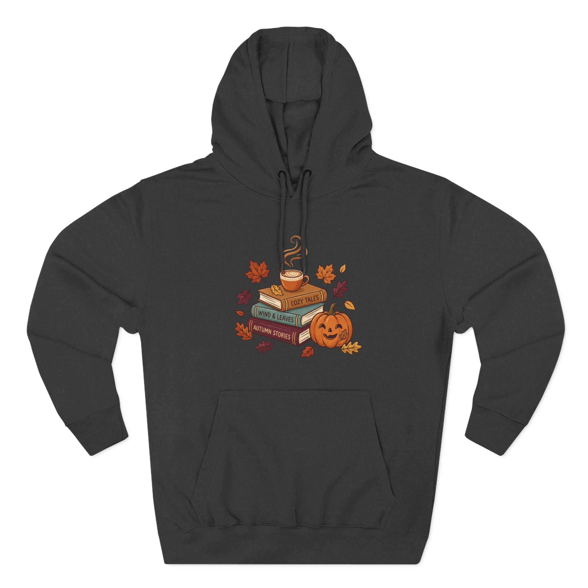 Autumn Cozy Reads Hoodie — Pumpkin, Books & Candle Fall Fleece