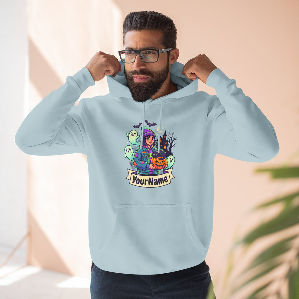 Halloween Crew Hoodie — Personalized Spooky Characters Design