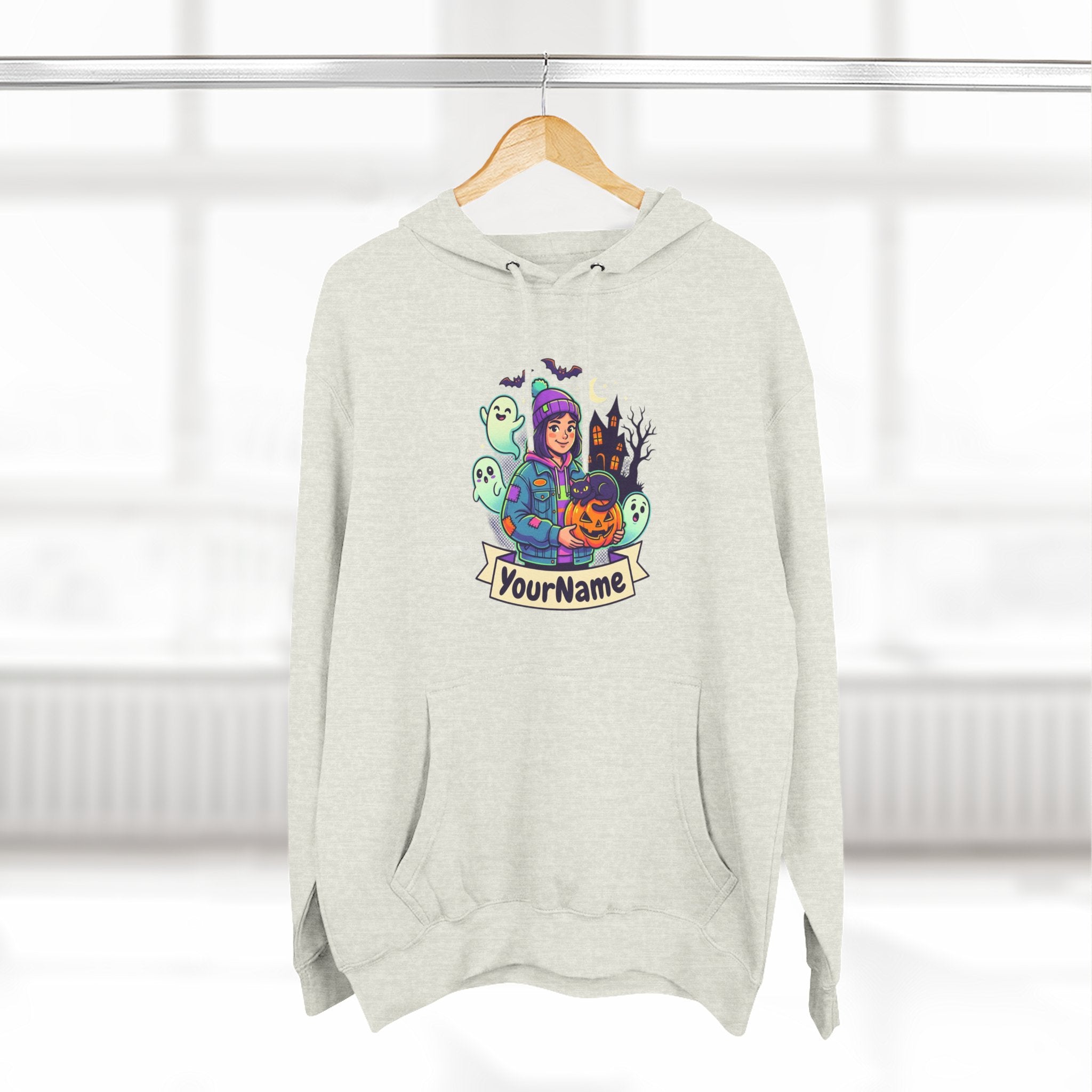 Halloween Crew Hoodie — Personalized Spooky Characters Design