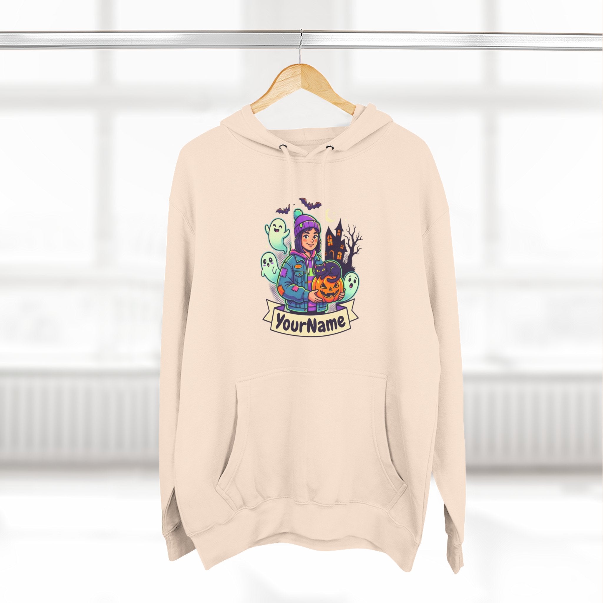 Halloween Crew Hoodie — Personalized Spooky Characters Design