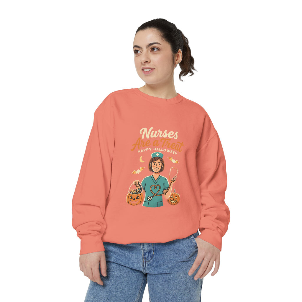 Nurses Are a Treat Sweatshirt | Halloween Nurse Shirt