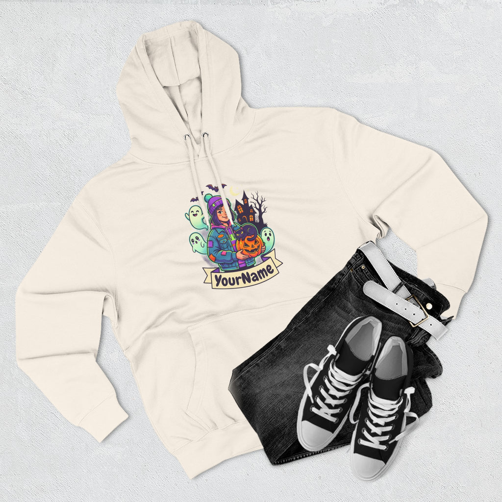 Halloween Crew Hoodie — Personalized Spooky Characters Design