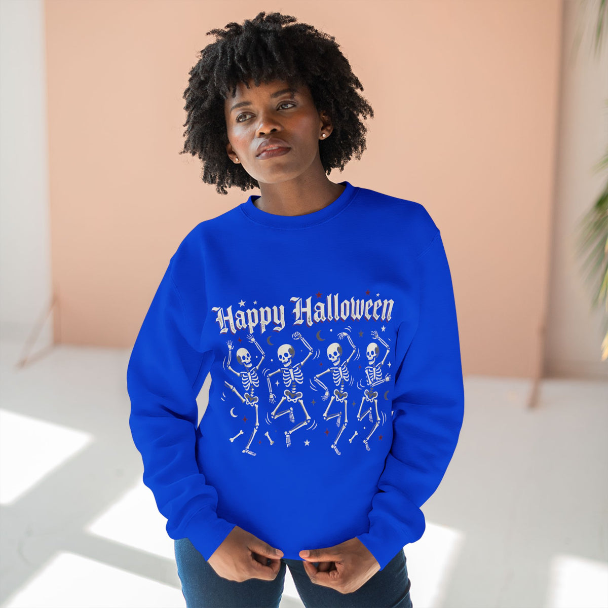 Happy Halloween Dancing Skeletons Sweatshirt