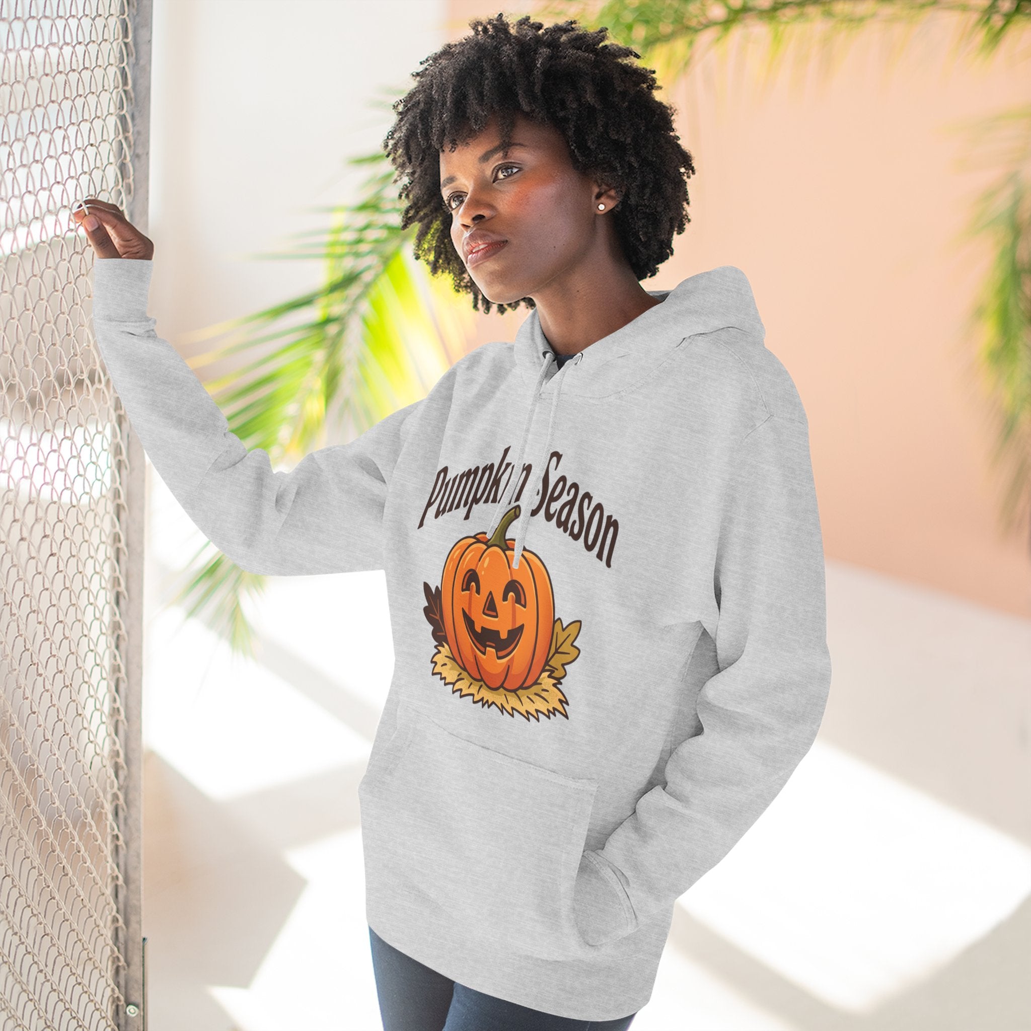 Three-Panel Fleece Hoodie