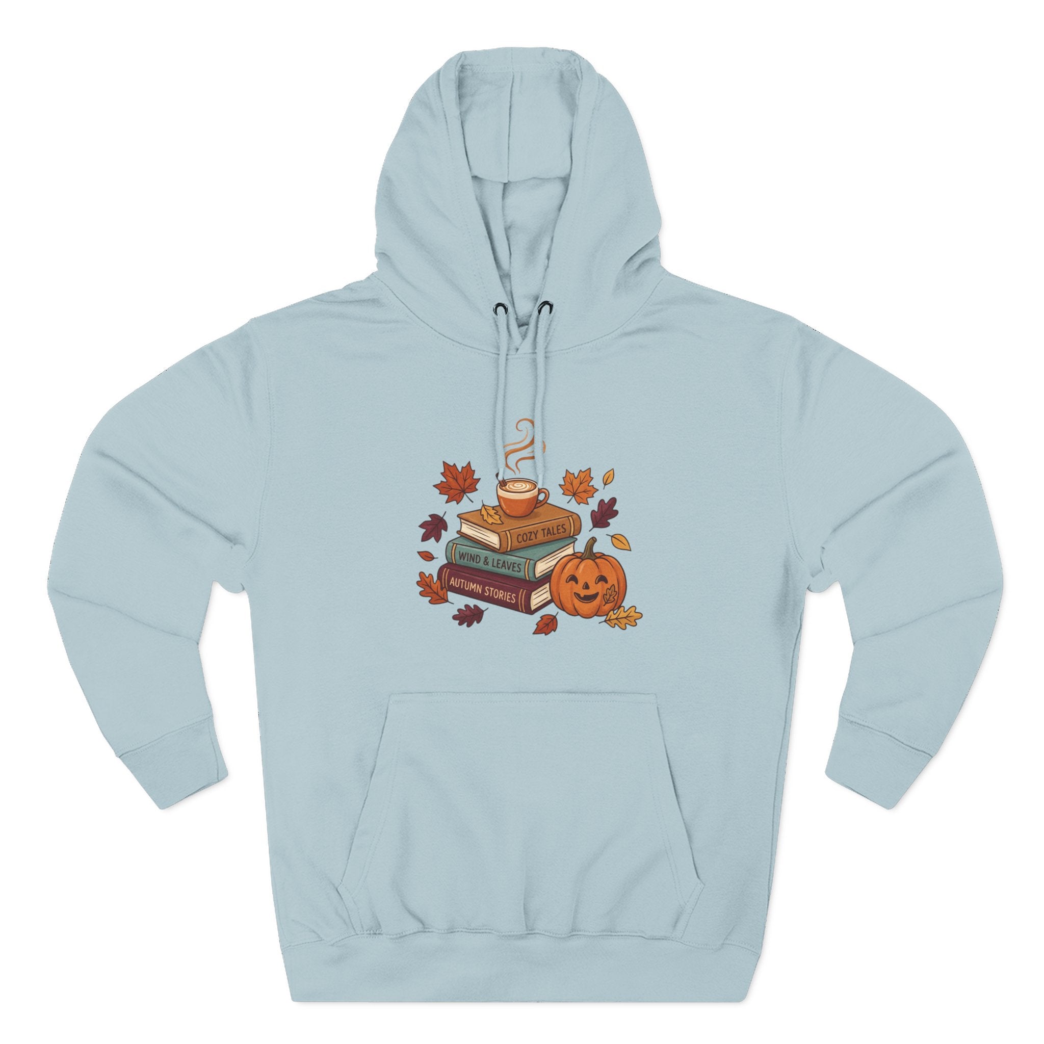 Autumn Cozy Reads Hoodie — Pumpkin, Books & Candle Fall Fleece
