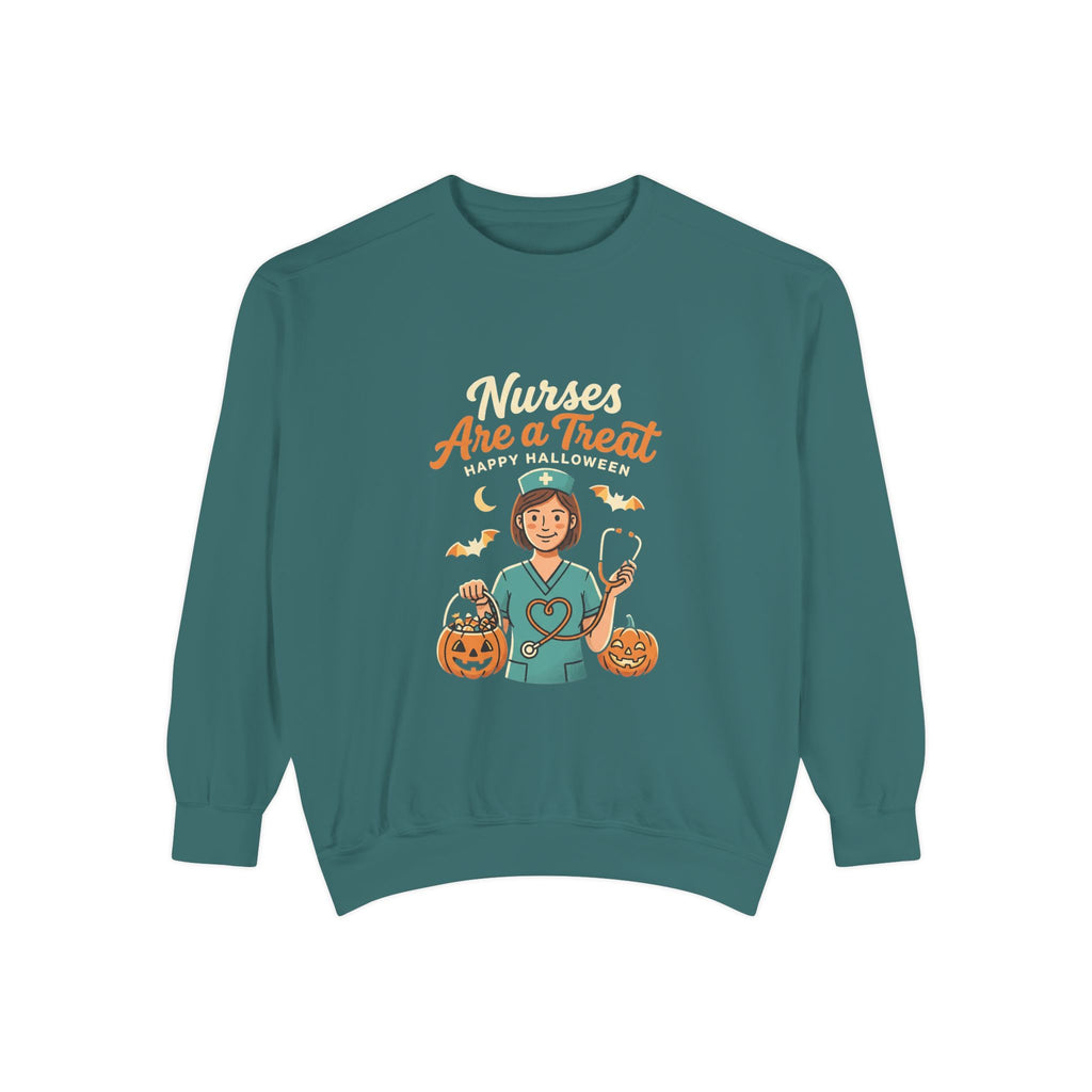 Nurses Are a Treat Sweatshirt | Halloween Nurse Shirt
