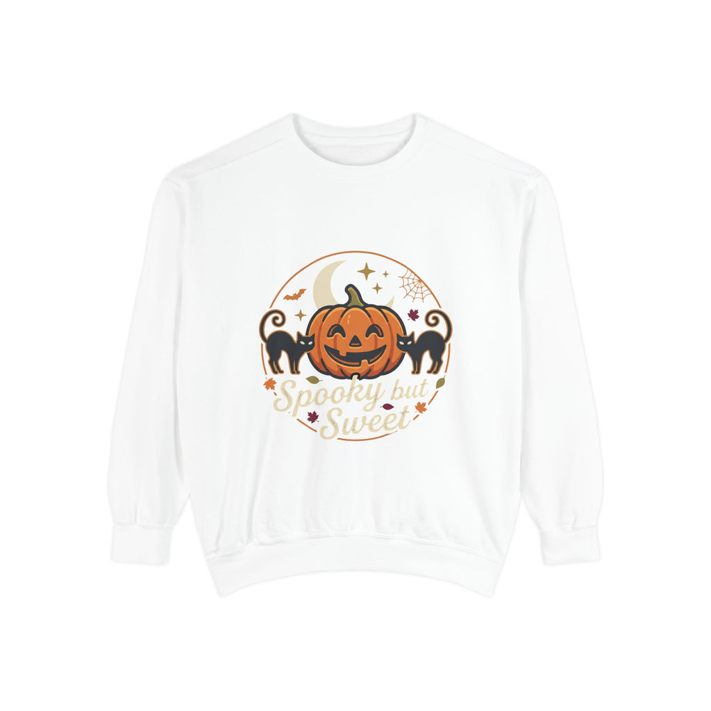 Spooky but Sweet Pumpkin Sweatshirt | Halloween Jack-o'-Lantern