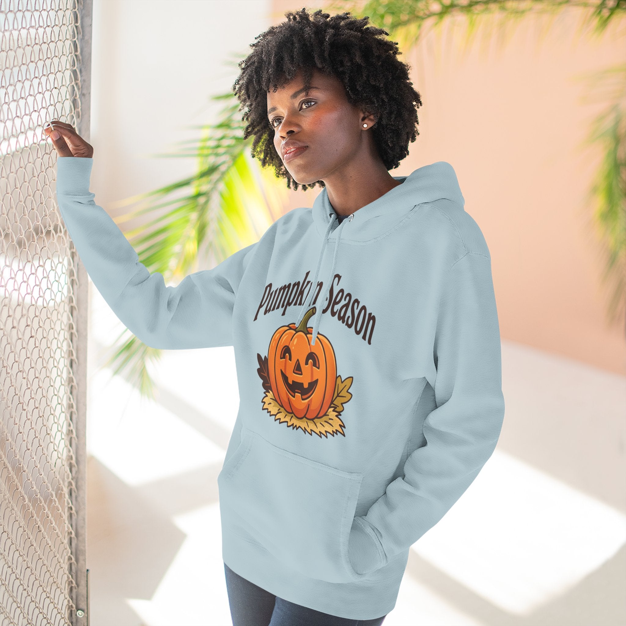 Three-Panel Fleece Hoodie