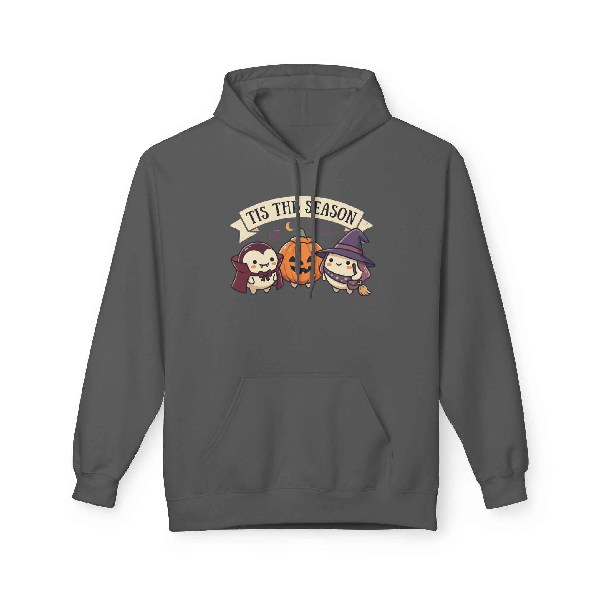Halloween 'Tis The Season' Cute Pumpkin & Witch Hoodie