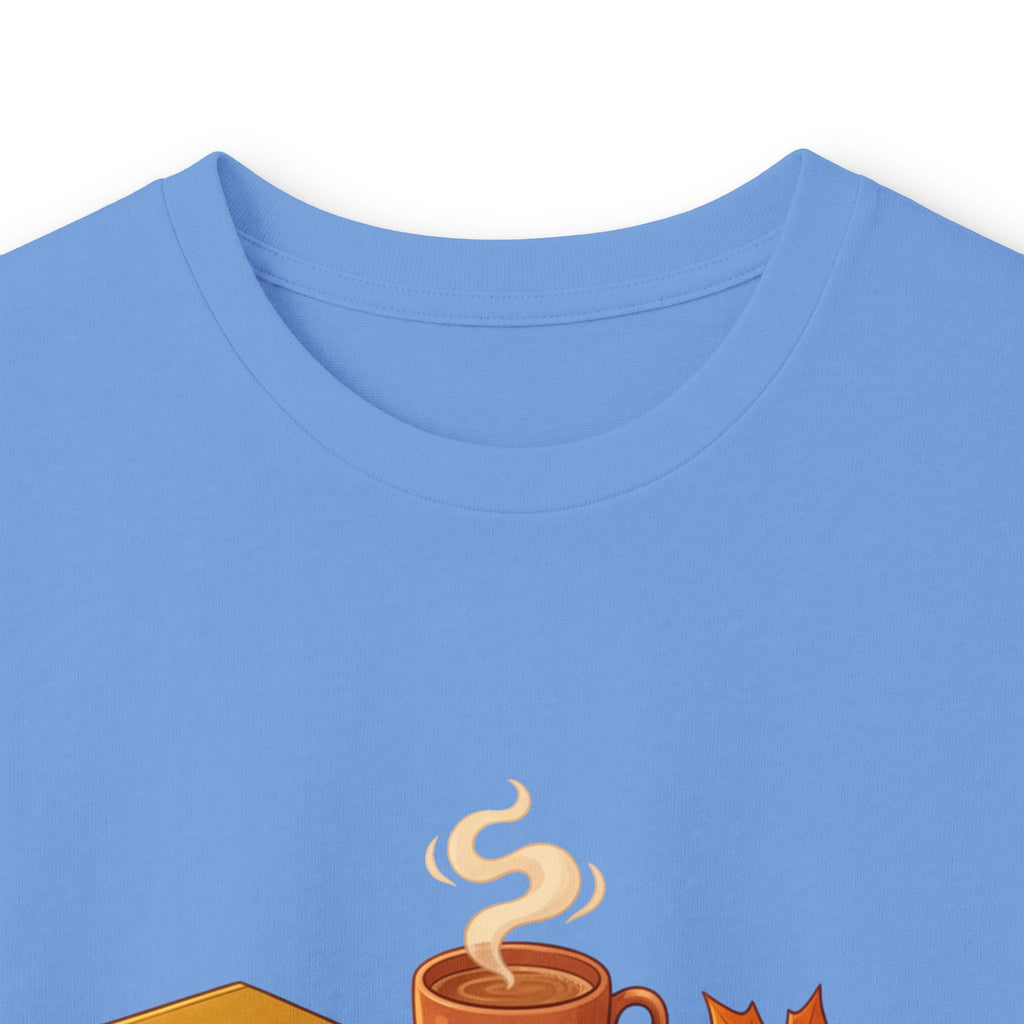 Autumn Cozy Comfort Long Sleeve Tee — Pumpkin, Sweater & Hot Drink Fall Design