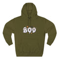 Boo Ghosts Halloween Hoodie — Cute Cartoon Ghosts & Pumpkins Fleece Hoodie
