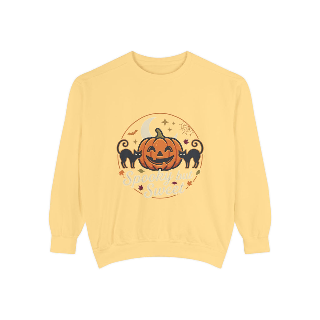 Spooky but Sweet Pumpkin Sweatshirt | Halloween Jack-o'-Lantern
