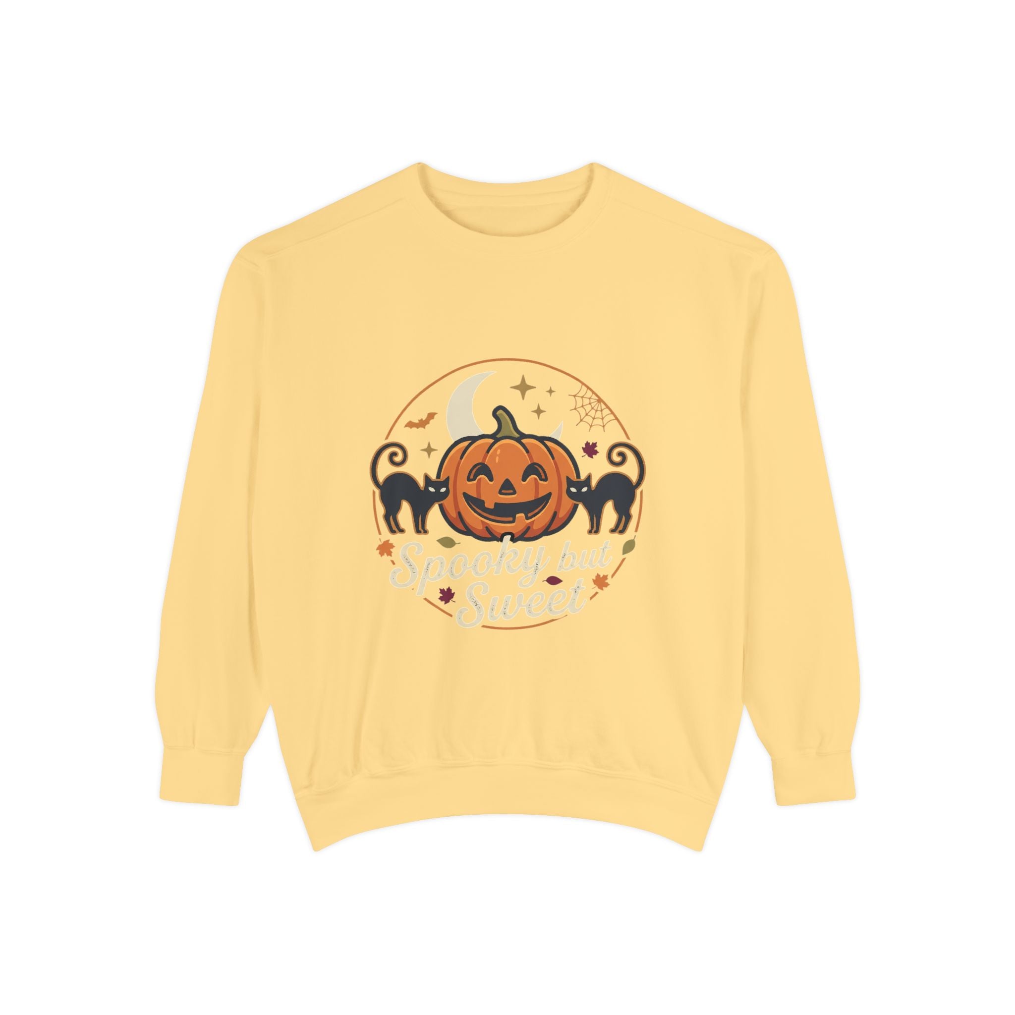 Spooky but Sweet Pumpkin Sweatshirt | Halloween Jack-o'-Lantern