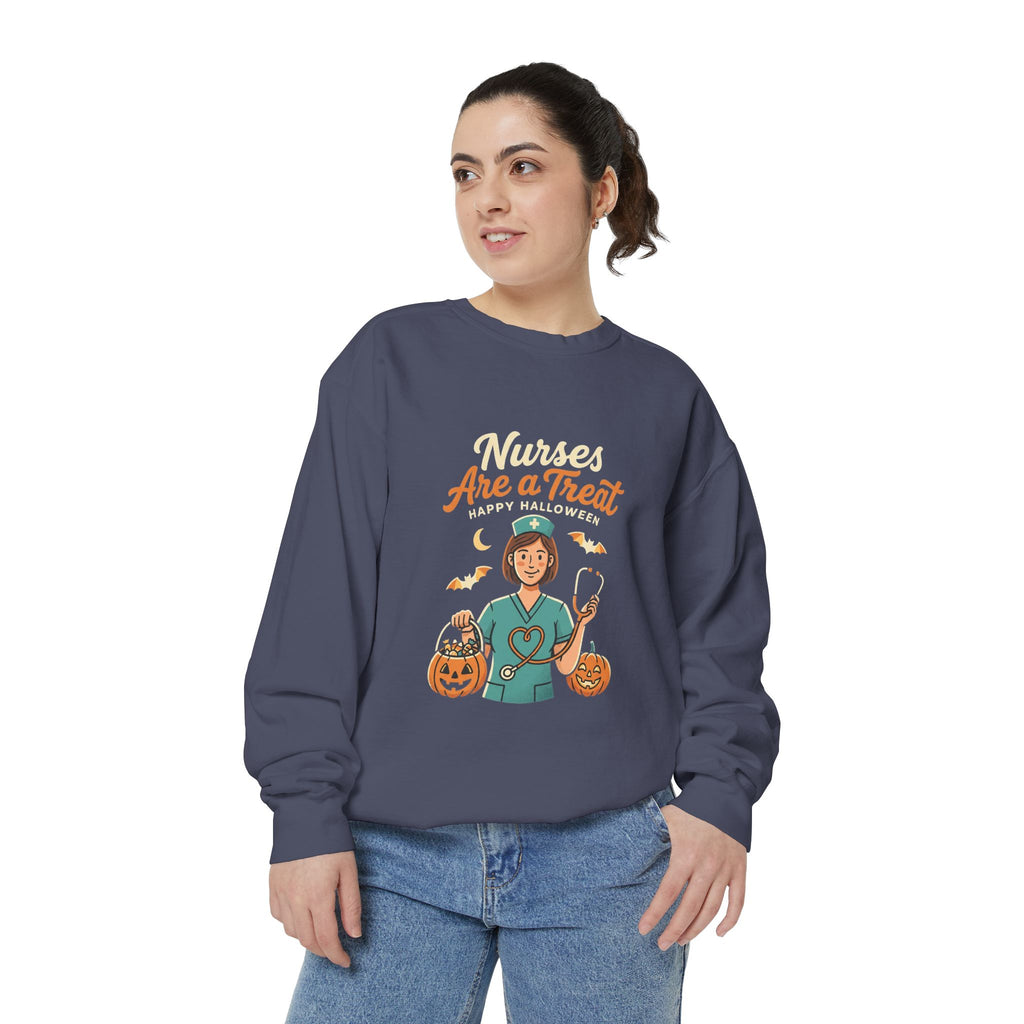 Nurses Are a Treat Sweatshirt | Halloween Nurse Shirt