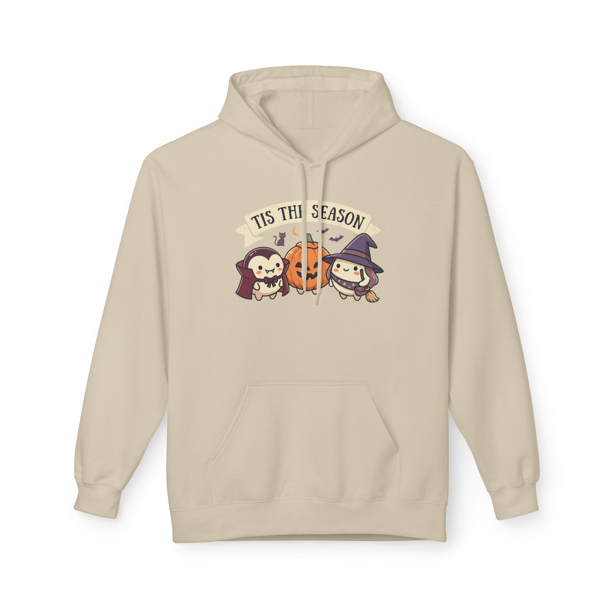 Halloween 'Tis The Season' Cute Pumpkin & Witch Hoodie