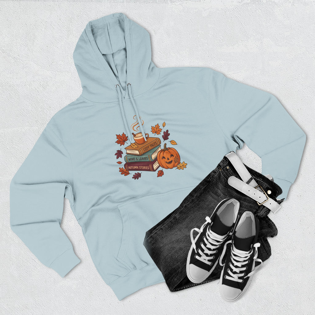 Autumn Cozy Reads Hoodie — Pumpkin, Books & Candle Fall Fleece