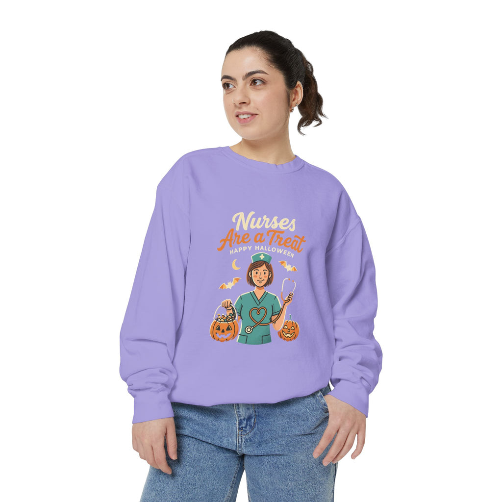 Nurses Are a Treat Sweatshirt | Halloween Nurse Shirt