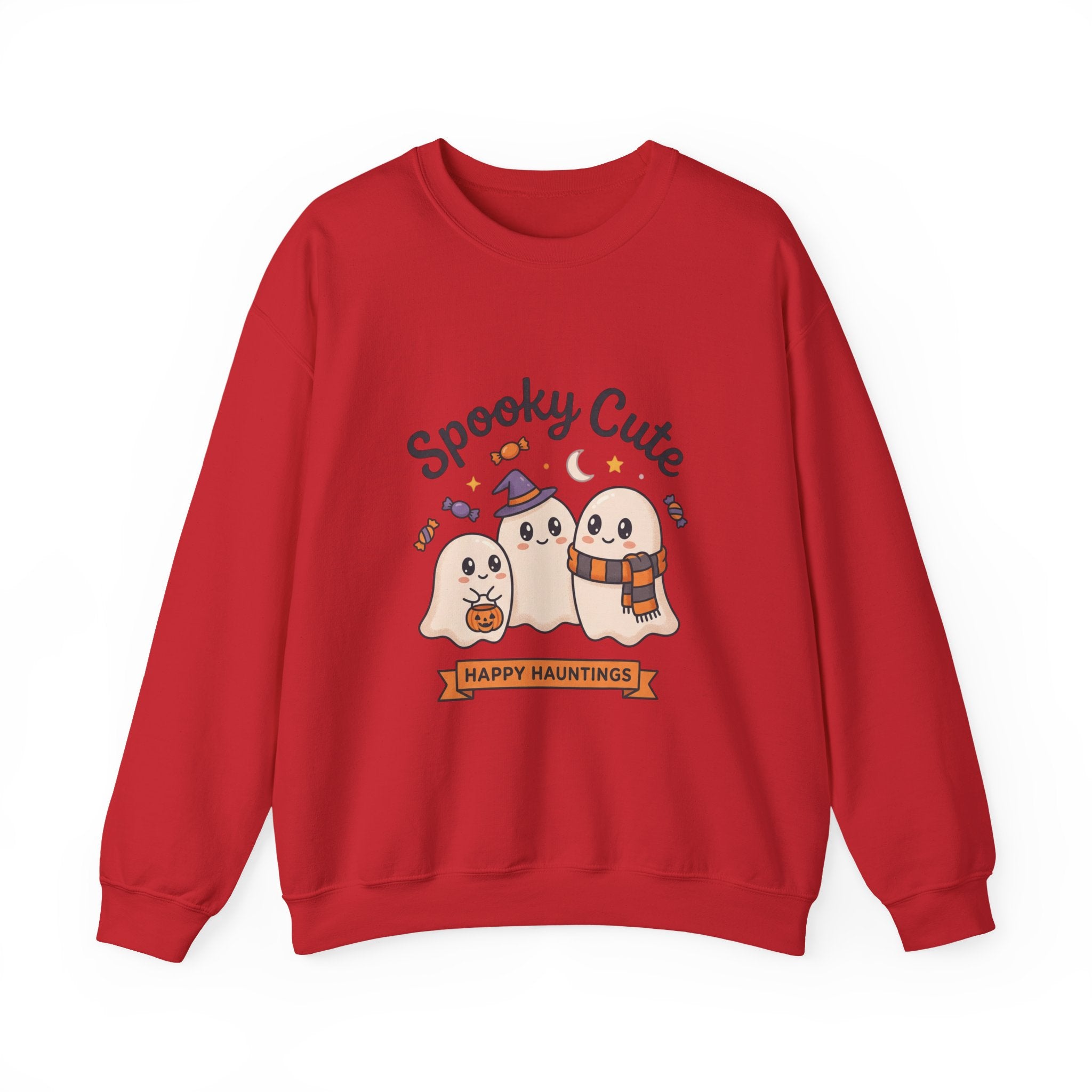 Spooky Cute Ghosts Crewneck Sweatshirt | Happy Hauntings Halloween