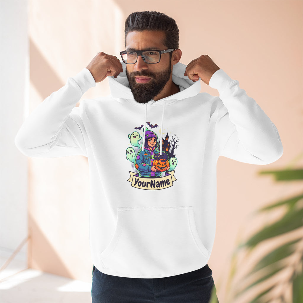 Halloween Crew Hoodie — Personalized Spooky Characters Design