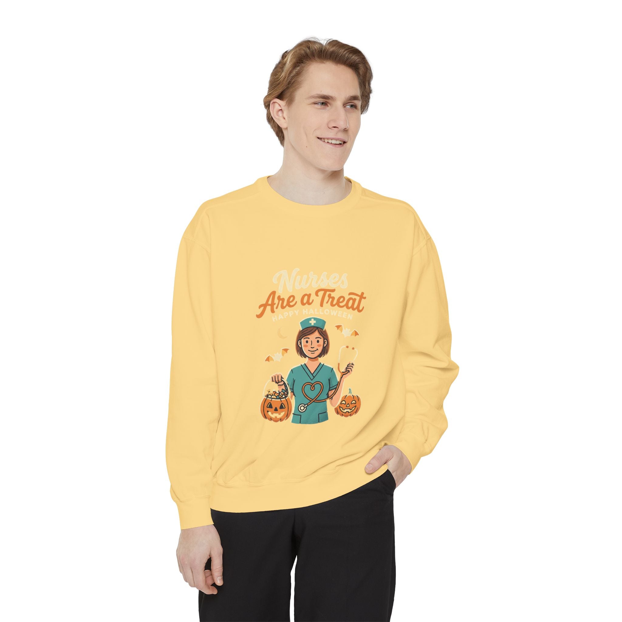 Nurses Are a Treat Sweatshirt | Halloween Nurse Shirt