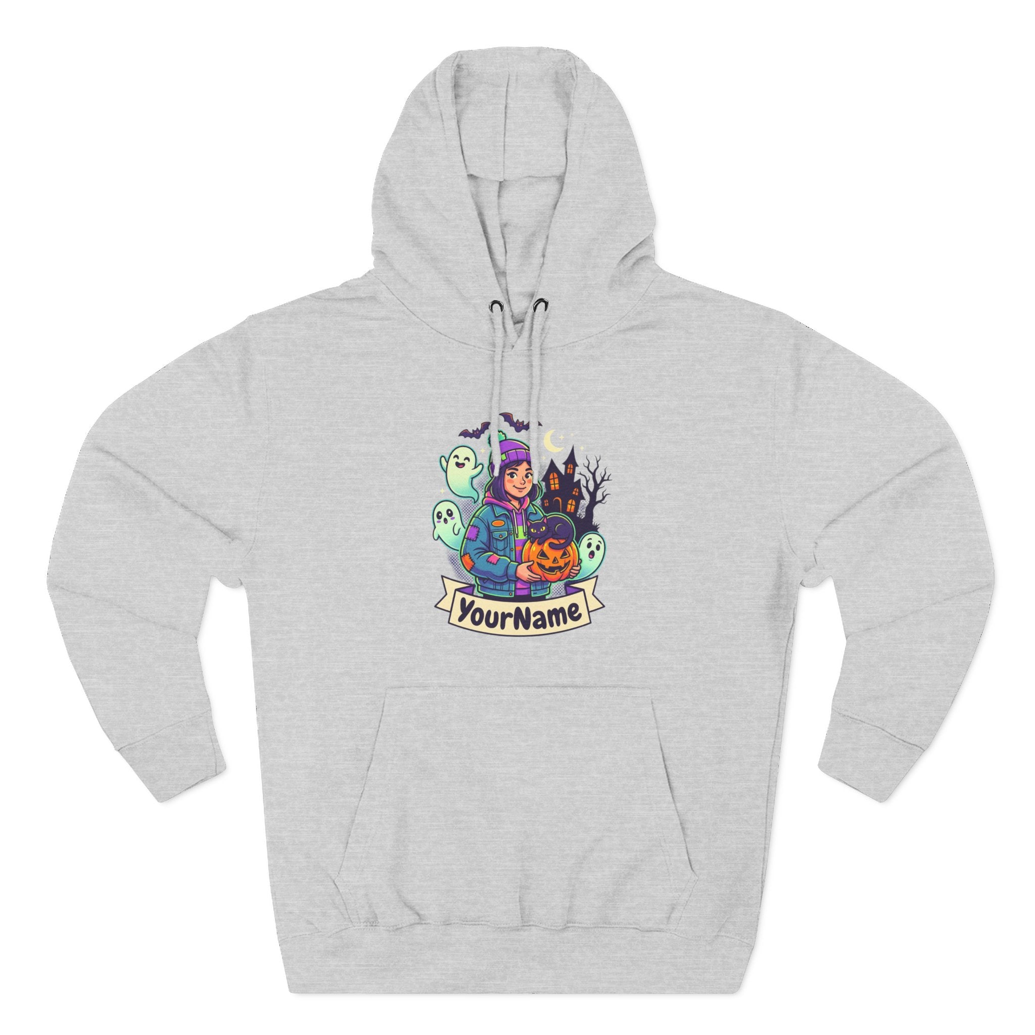 Halloween Crew Hoodie — Personalized Spooky Characters Design