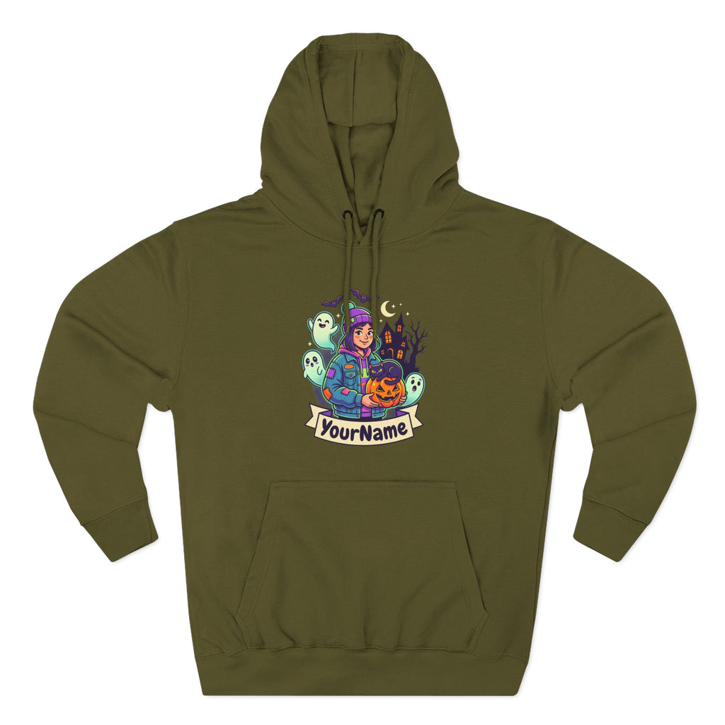 Halloween Crew Hoodie — Personalized Spooky Characters Design