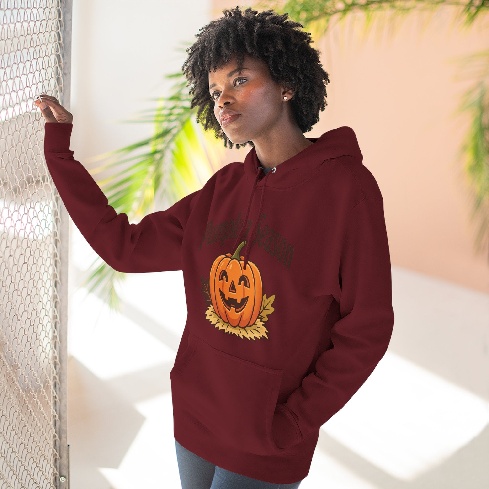 Three-Panel Fleece Hoodie