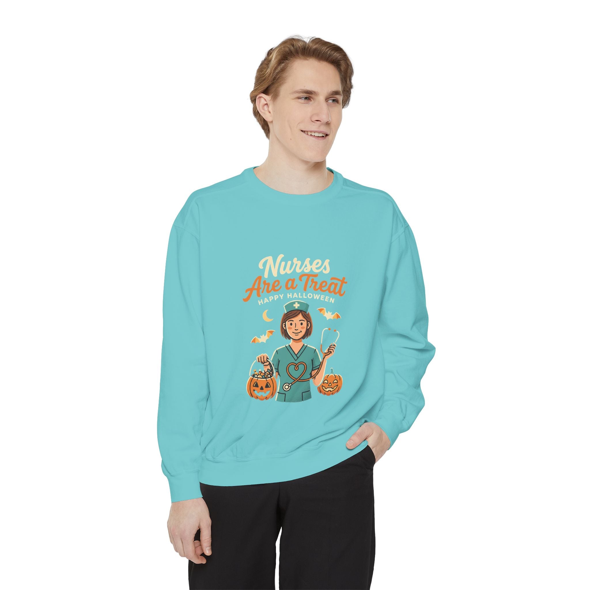 Nurses Are a Treat Sweatshirt | Halloween Nurse Shirt