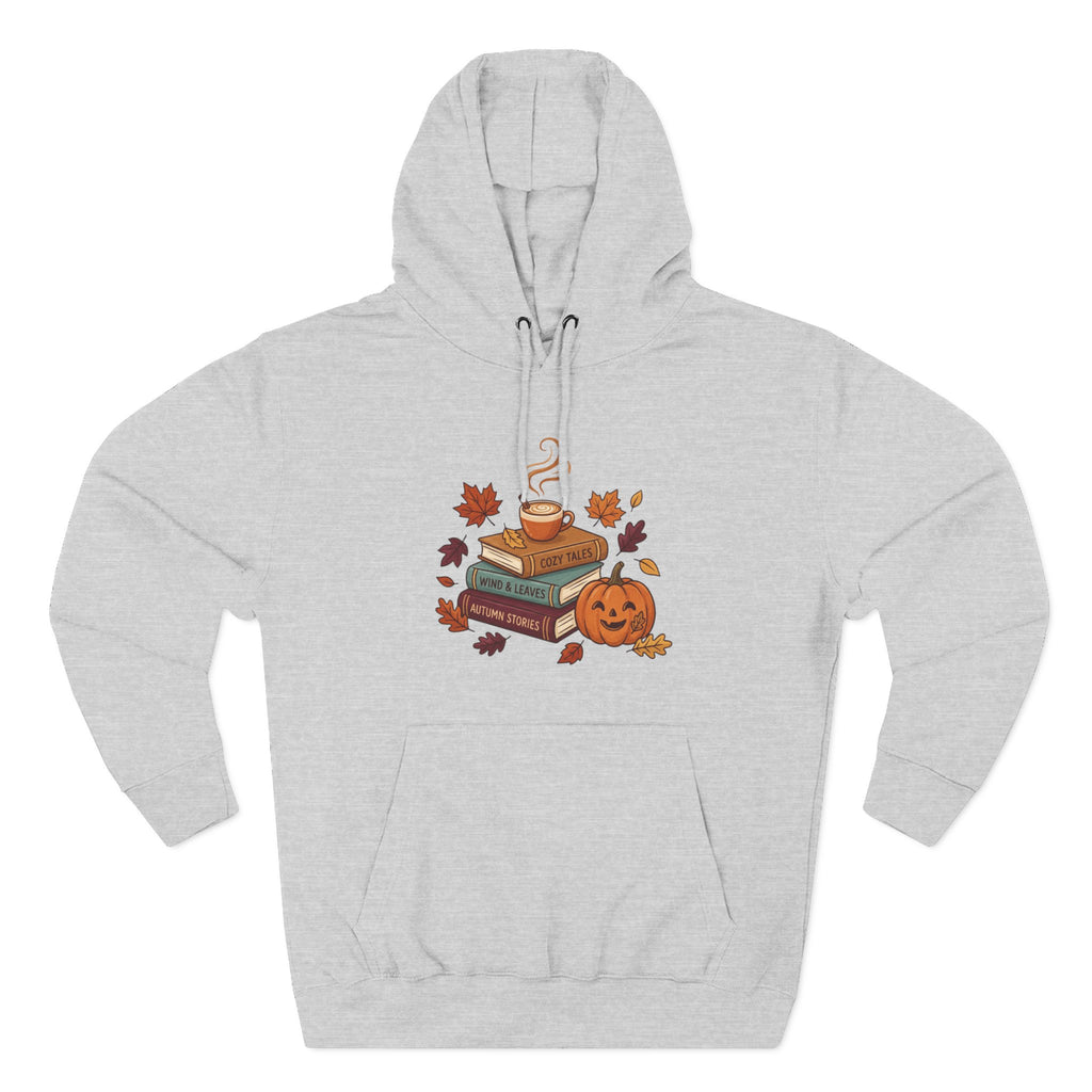 Autumn Cozy Reads Hoodie — Pumpkin, Books & Candle Fall Fleece
