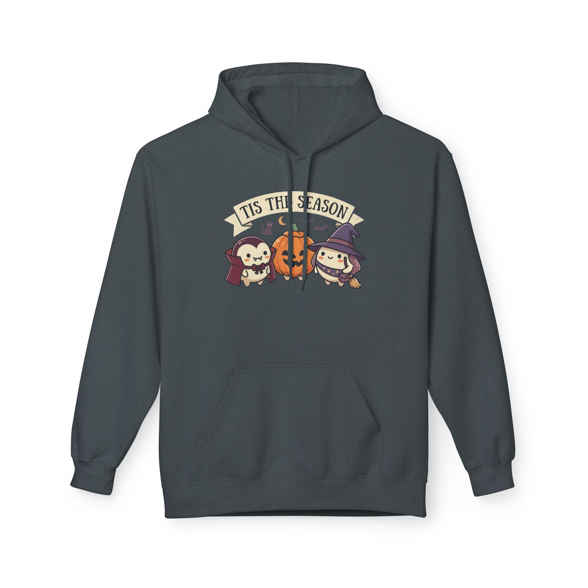 Halloween 'Tis The Season' Cute Pumpkin & Witch Hoodie