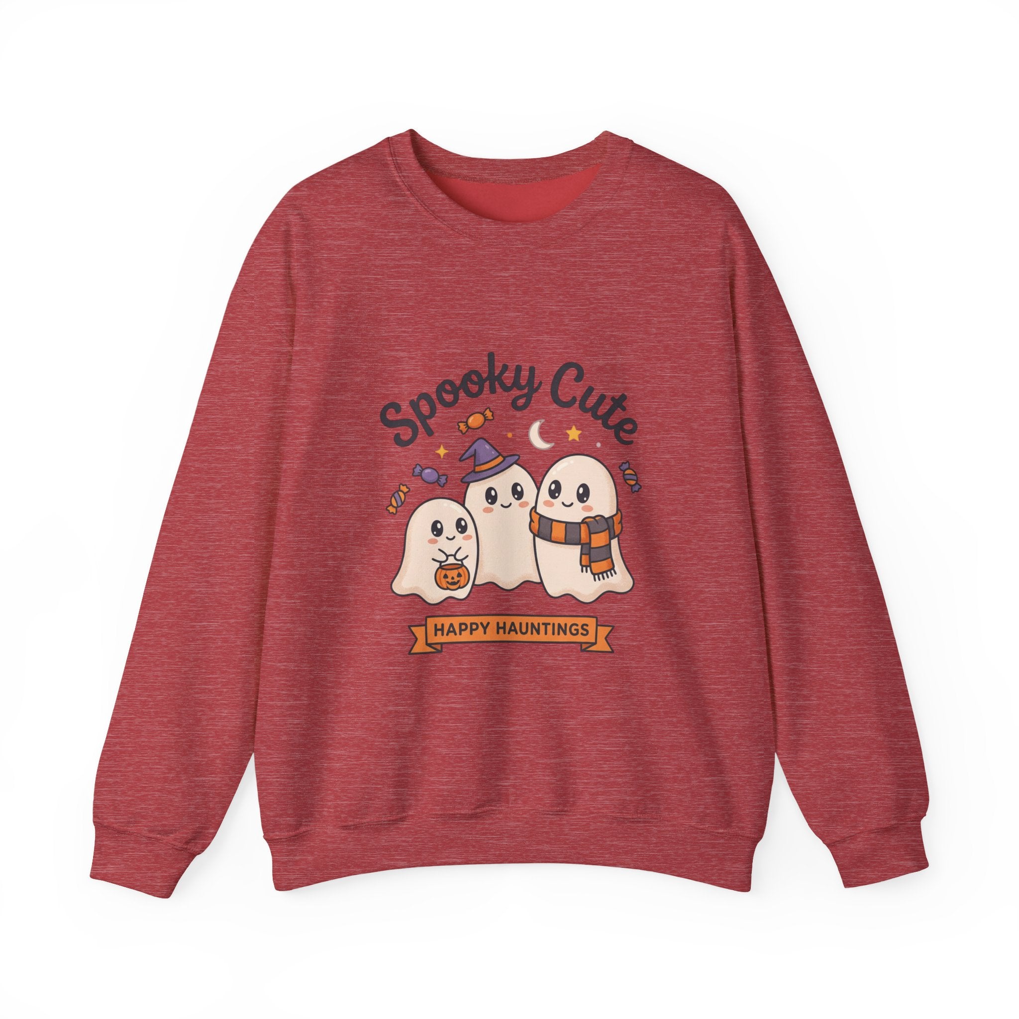 Spooky Cute Ghosts Crewneck Sweatshirt | Happy Hauntings Halloween