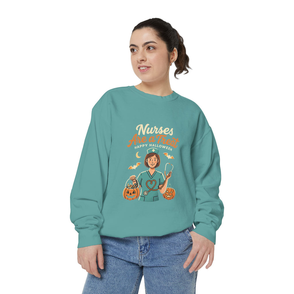 Nurses Are a Treat Sweatshirt | Halloween Nurse Shirt