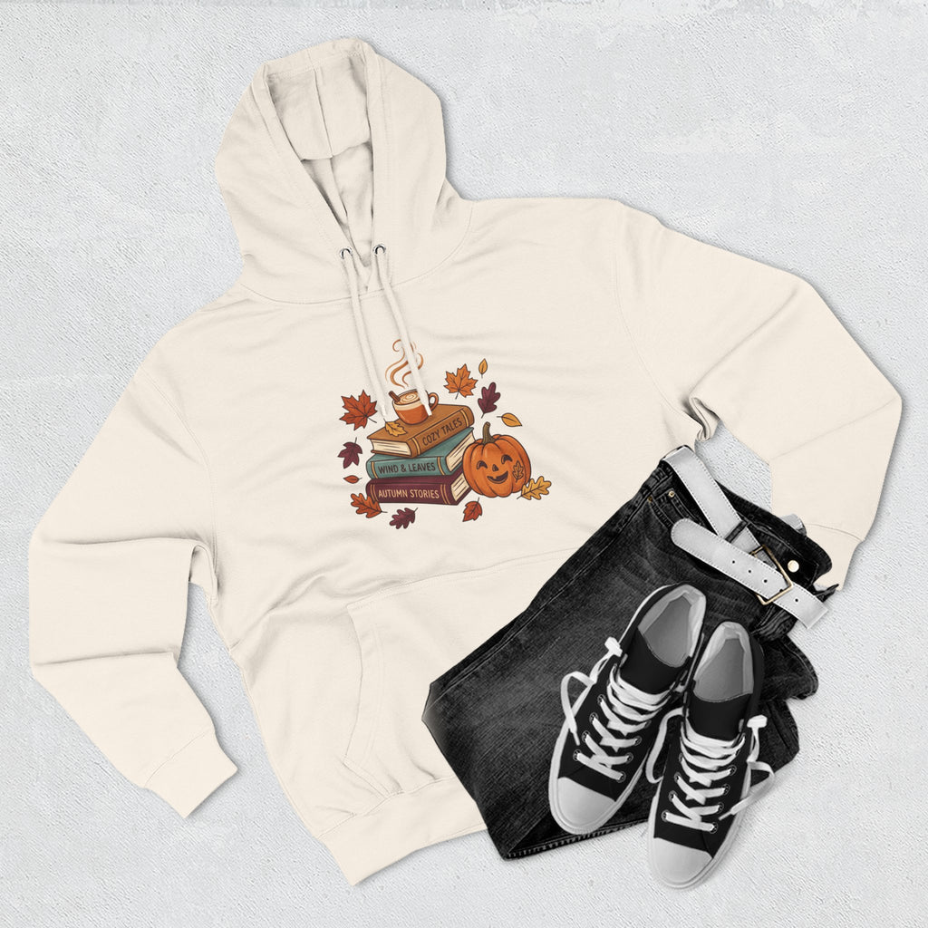 Autumn Cozy Reads Hoodie — Pumpkin, Books & Candle Fall Fleece
