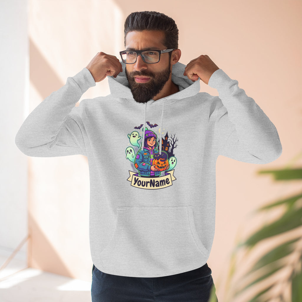 Halloween Crew Hoodie — Personalized Spooky Characters Design